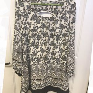 Patterned Charlotte Russe Long Sleeved Dress S